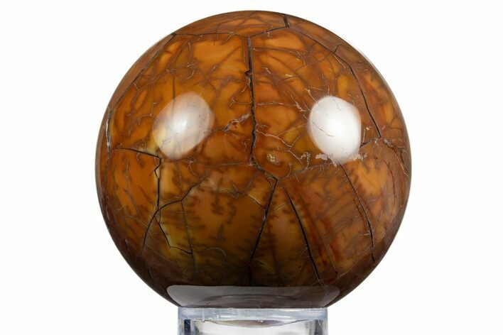 Colorful Polished Jasper Sphere - Skull Springs, Oregon #315018